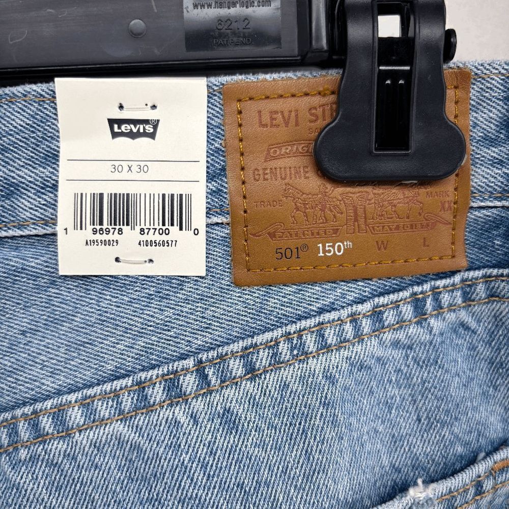 LEVI'S 501 150 Anniversary Edition 90s NOVEL TEA Denim Women's W30 L30 Jeans NWT - Picture 9 of 10